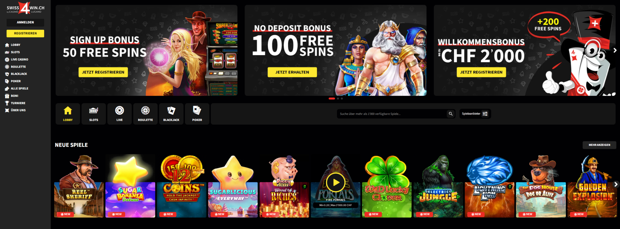 Swiss4Win Casino | Jetzt mitmachen für Top-Spiele große Boni!